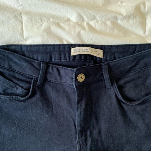 Zara Navy Jeans- Size 8 - Picture 3 of 8